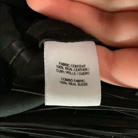 Derek Lam 10 Crosby black real leather suede dress - Picture 11 of 14